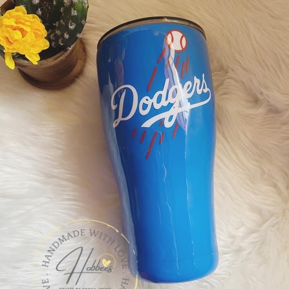 Other - Custom 30oz Double Wall Inspired Dodgers  Glitter Tumbler